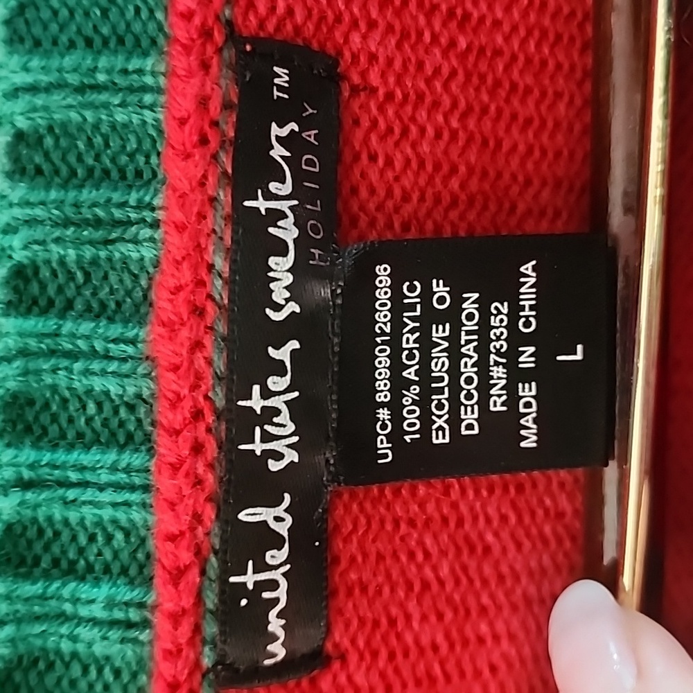 Ugly Christmas llama- United States Sweaters Size L - Picture 2 of 5